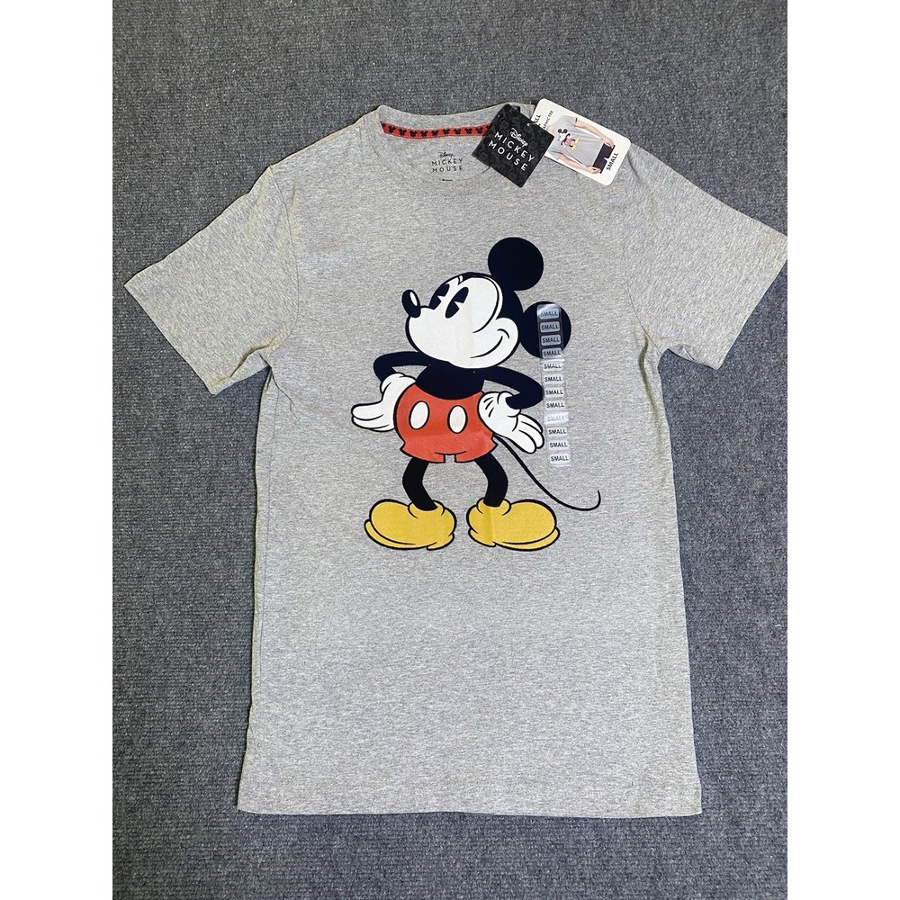 NWT Walt Disney World Mickey Mouse Heather Gray Graphic T-shirt Men's Sz S